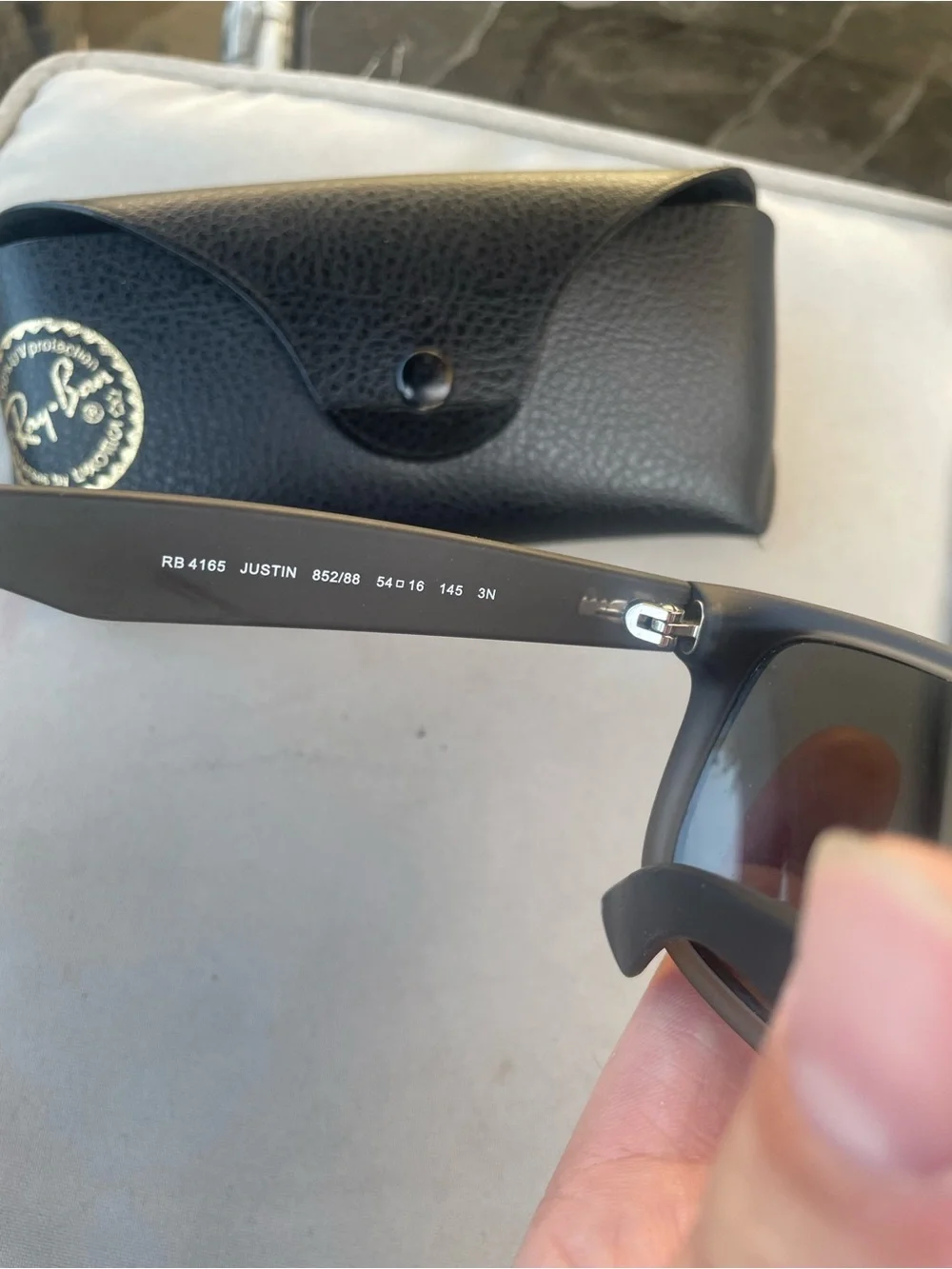 Ray-Ban Matte Black Sunglasses with Dark Lenses